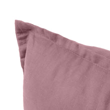 ARDENNE Washed French Linen Cushion with Oxford Edge Rose Pink 50x50cm